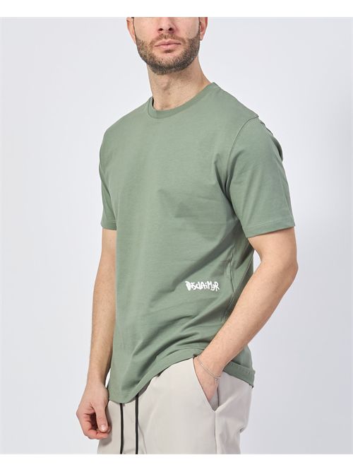 T-shirt Disclaimer con logo sul fondo DISCLAIMER | DS54810VERDE SALVIA